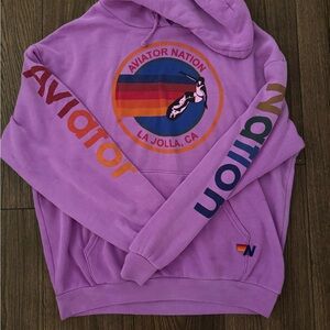 Aviator Nation Purple Hoodie